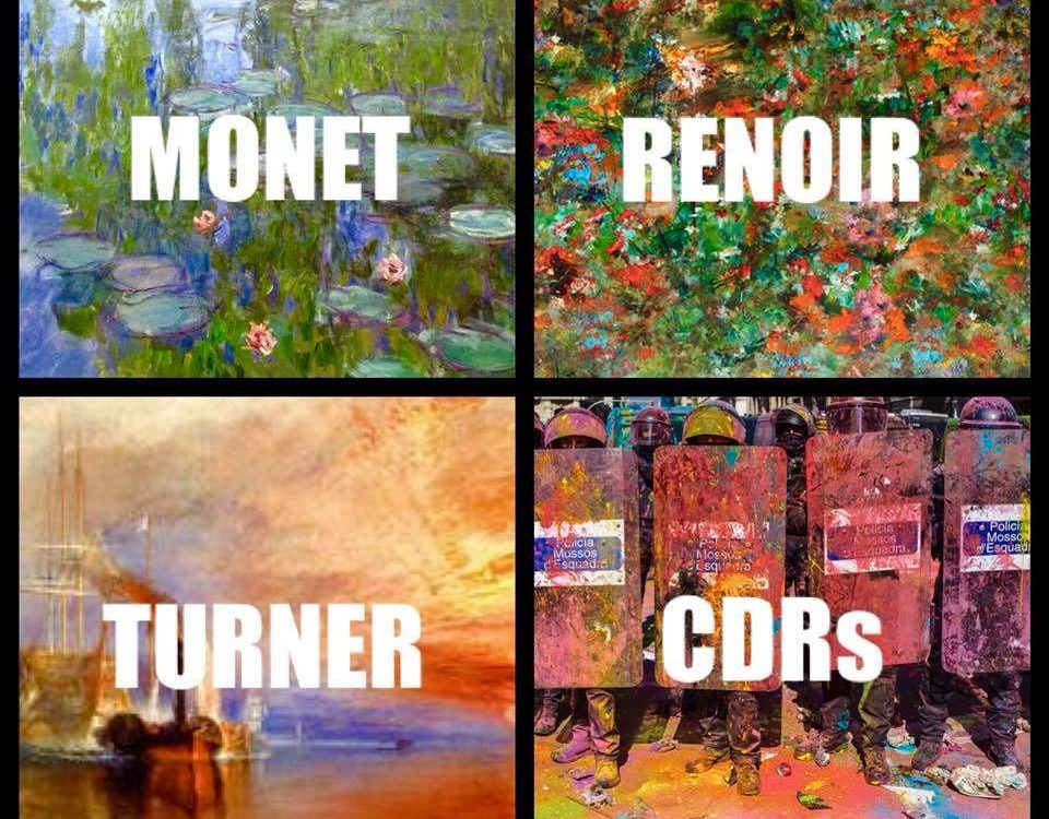 Pintura, arte, felicidad y CDRs